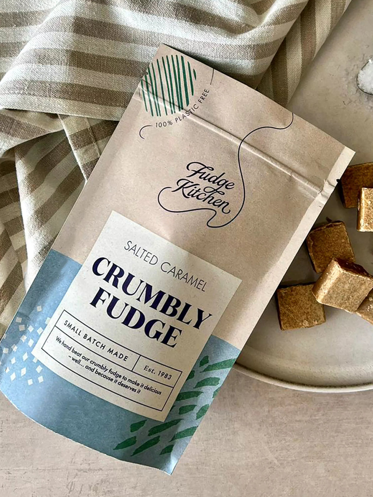 Fudge Kitchen Salted Caramel Crumbly Fudge 125g Lighthouse Provisions