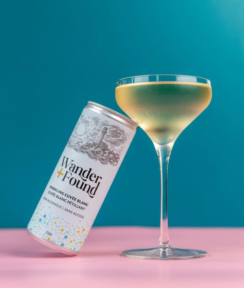 Wander + Found Non Alcoholic CAN Sparkling Cuvée Blanc 0.5% 250ml