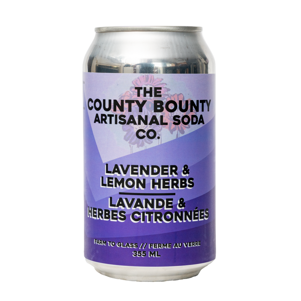 COUNTY BOUNTY SODA - Lavender Lemon Basil 355ml