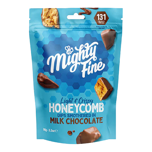 MIGHTY FINE Milk Chocolate Honeycomb Dips 90g