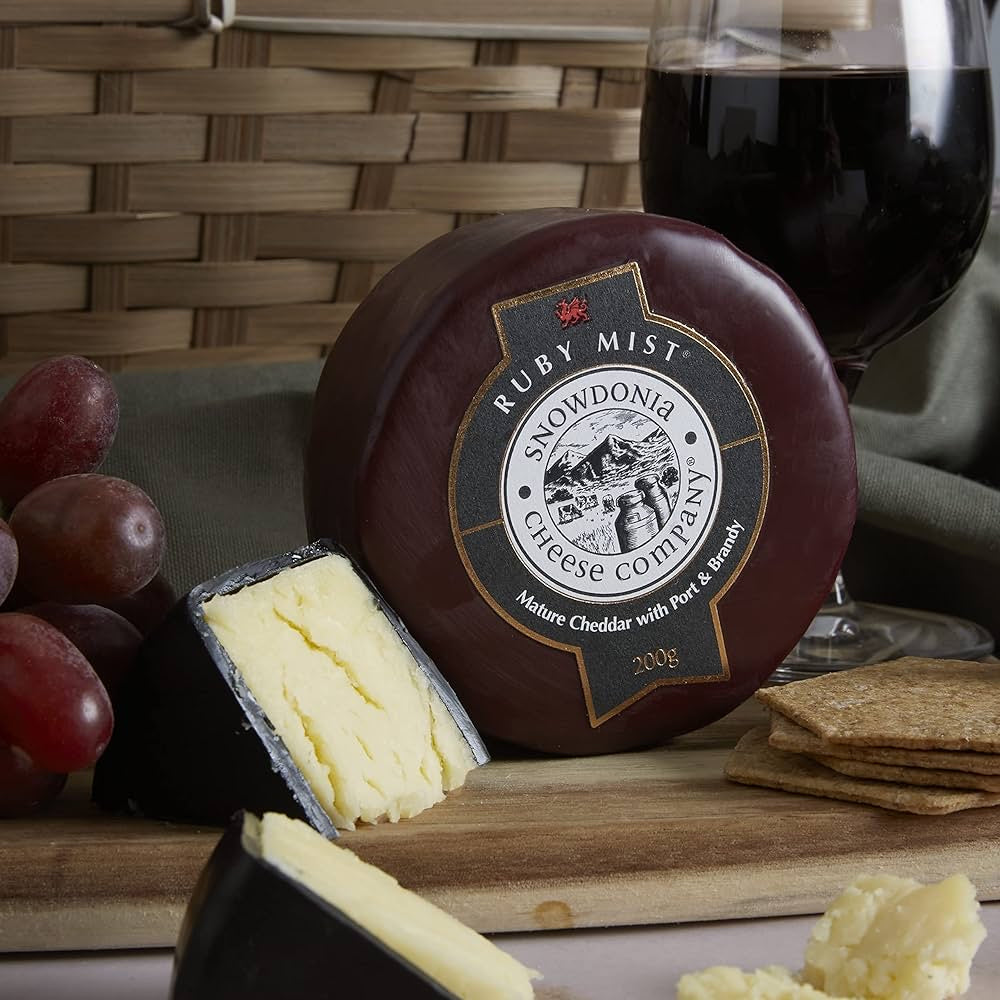 SNOWDONIA - Ruby Mist Cheddar Cheese with Port & Brandy 200g