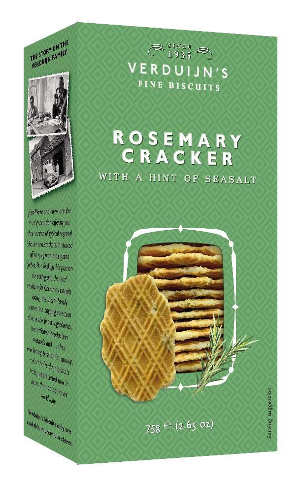 VERDUIJNS WAFERS WITH ROSEMARY 75G