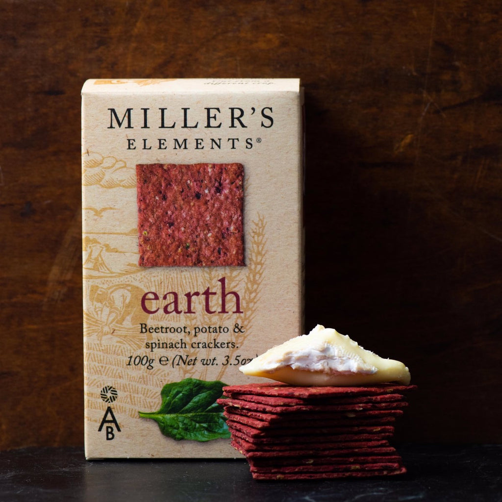 Miller’s Earth - Beetroot, Potato & Spinach Crackers 100g