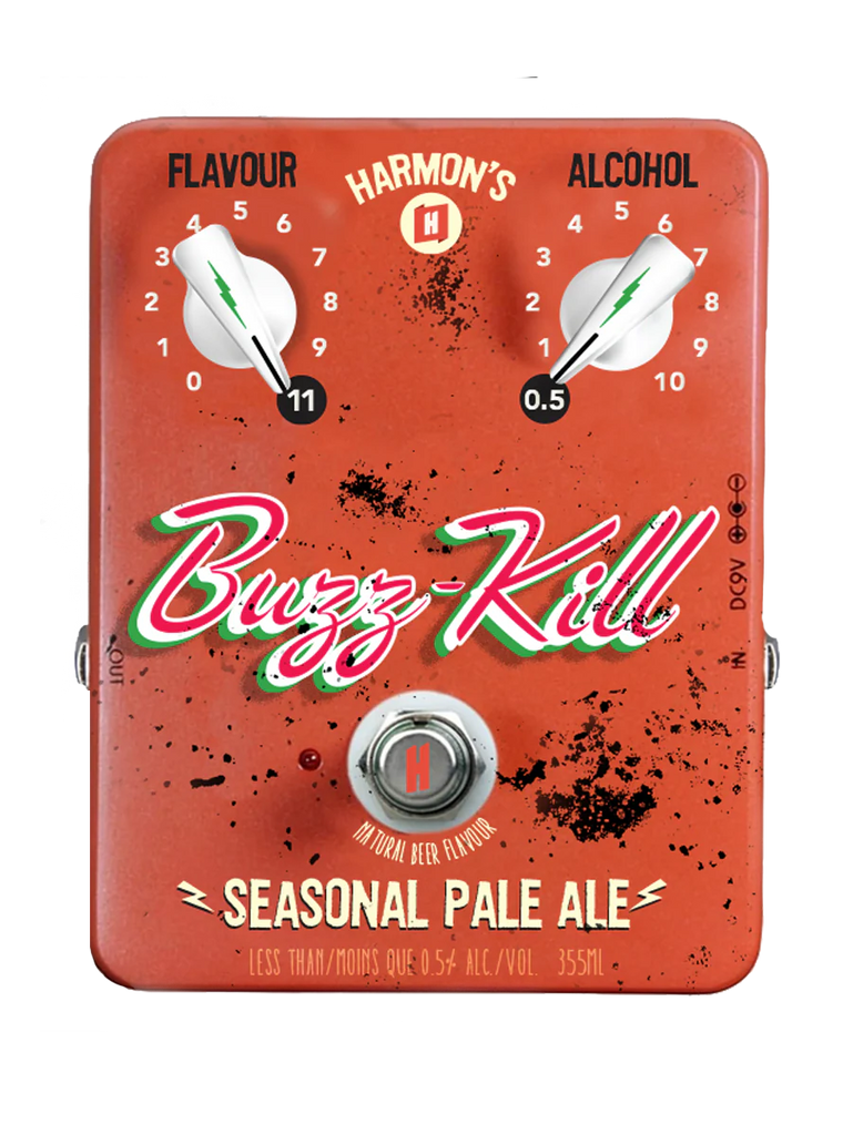 Harmon’s Craft Brew - Buzzkill organic non-alcoholic Seasonal Pale Ale 355ml can 0.5%