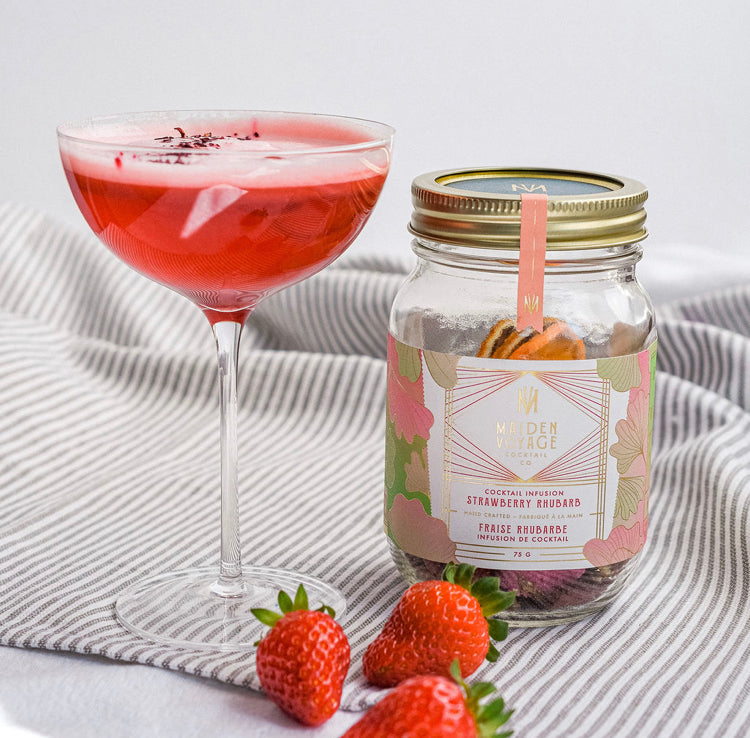 Maiden Voyage Mobile Bar Co. - Strawberry Rhubarb Cocktail Jar