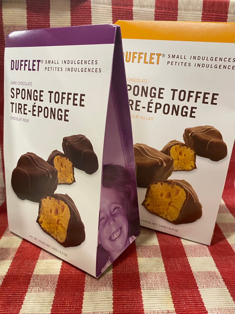DUFFLET DARK CHOCOLATE SPONGE TOFFEE 140G
