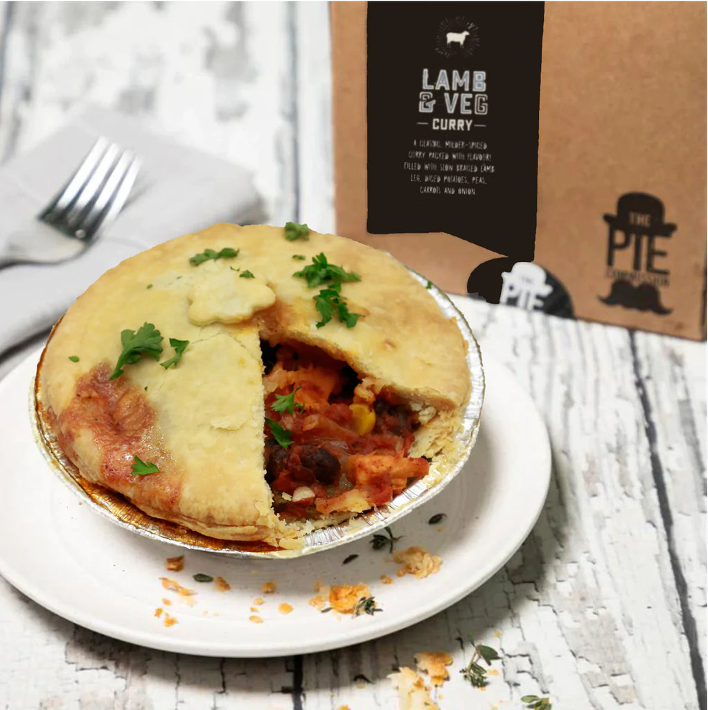 PIE COMMISSION - Lamb Curry & Vegetable frozen pot-pie