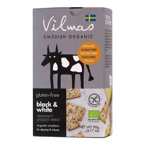 Vilmas - Organic & Gluten free Poppyseed Crackers 90g