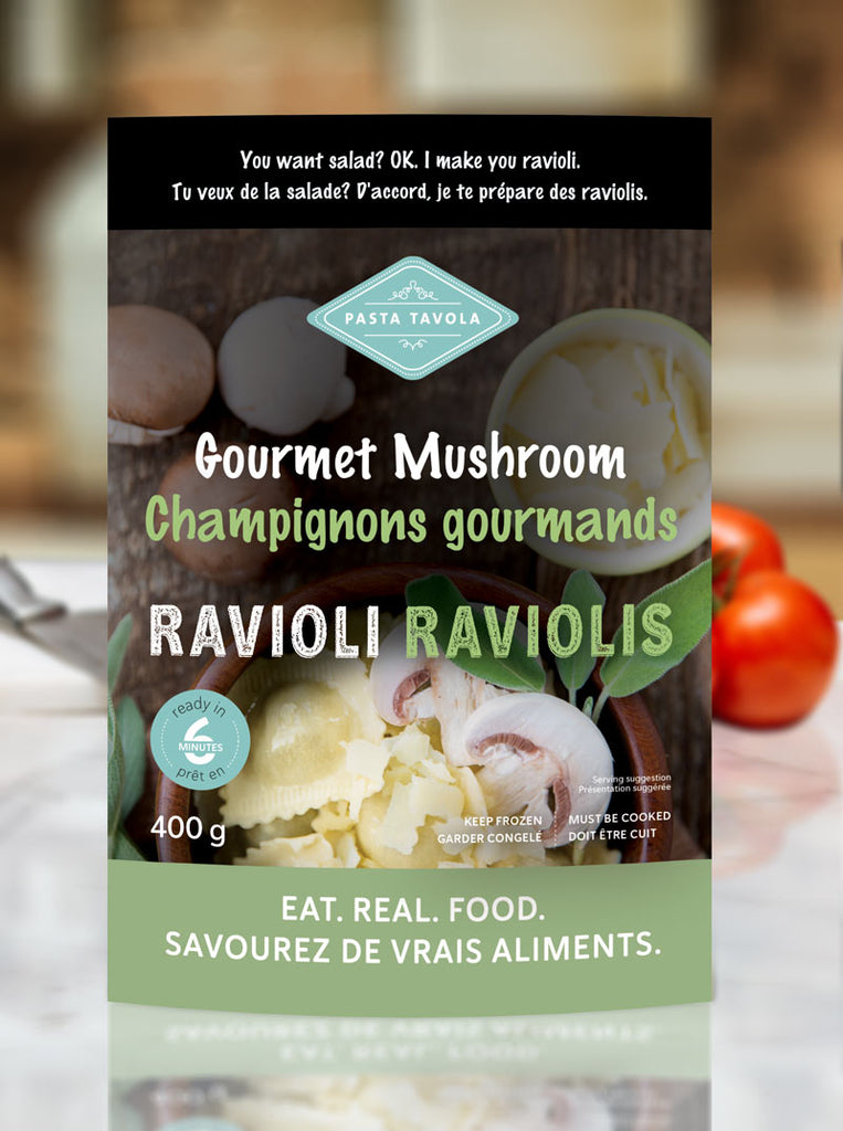 PASTA TAVOLA - Gourmet Mushroom Ravioli (Frozen) 400g