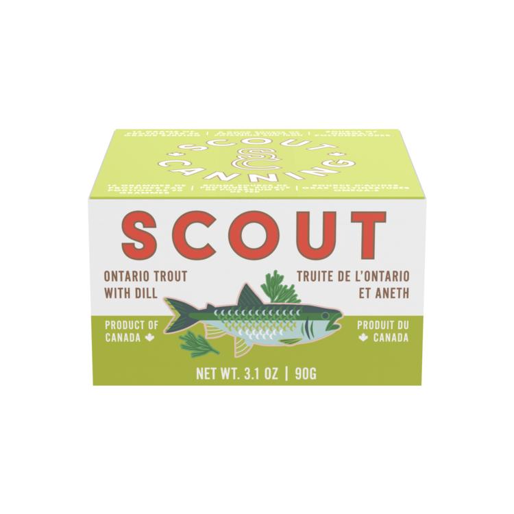 SCOUT CANNING ONTARIO TROUT WITH DILL 90g