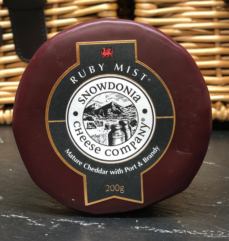 SNOWDONIA - Ruby Mist Cheddar Cheese with Port & Brandy 200g